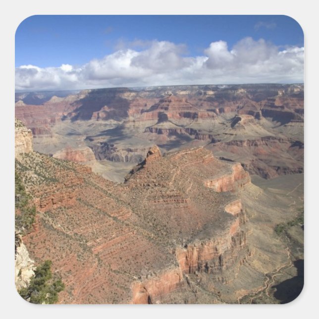 South Rim view of the Grand Canyon, Arizona, Square Sticker (Front)