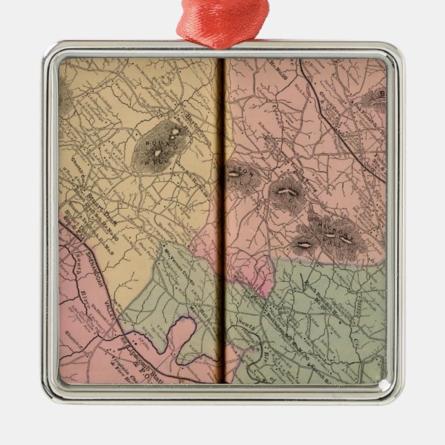 South River, Augusta County Metal Ornament (Front)