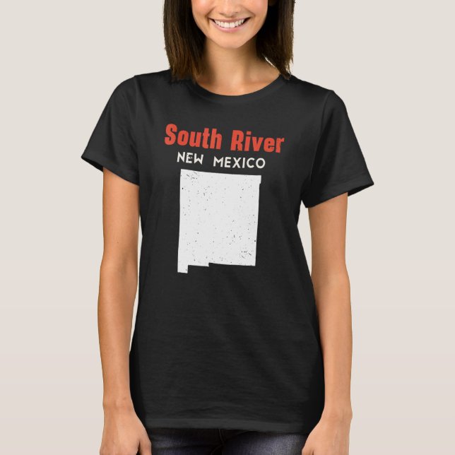South River USA State America Travel New Mexican N T-Shirt (Front)