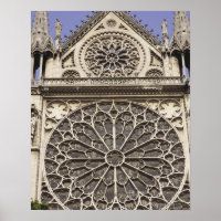 South Rose Window in Notre Dame Cathedral in