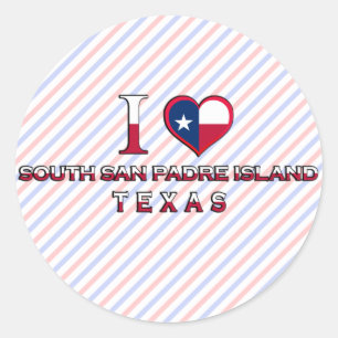 South San Padre Island, Texas Classic Round Sticker
