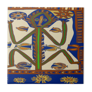 South Seas Samoa Man Ceramic Tile