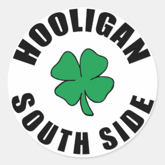 South Side Chicago Hooligan Classic Round Sticker