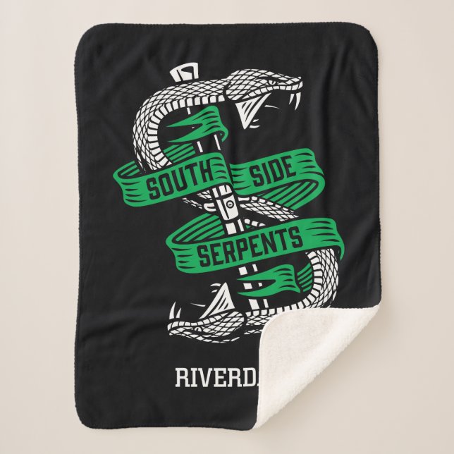 South Side Serpents Graphic Sherpa Blanket (Front)