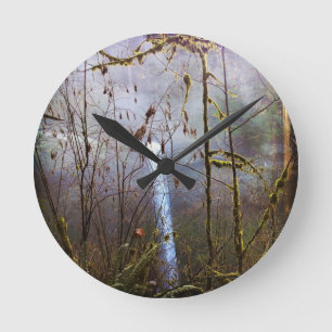 South Silver Falls Round Clock