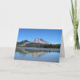 South Sister at Sparks Lake, Oregon Card