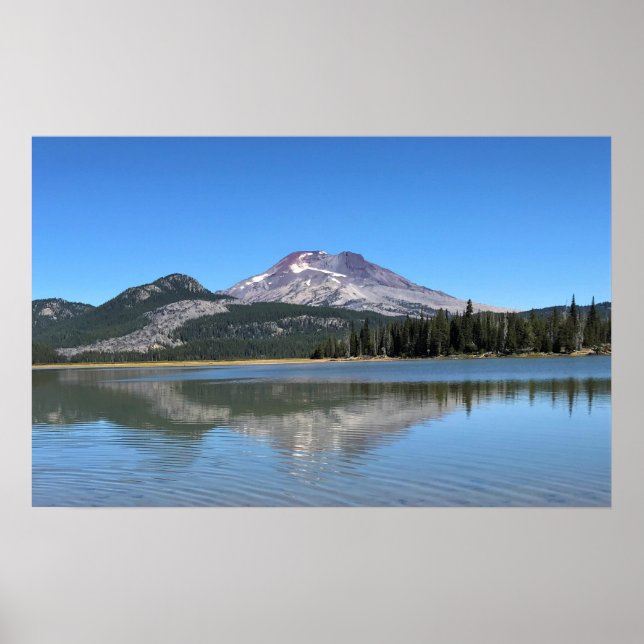 South Sister at Sparks Lake, Oregon Poster (Front)