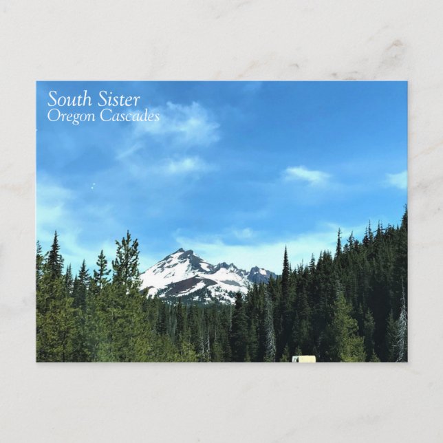 South Sister, Oregon Postcard (Front)