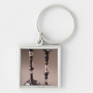 South Staffordshire pair of candlesticks, c.1765 Key Ring