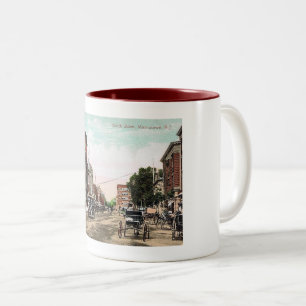 South Street, Morristown NJ, Vintage Two-Tone Coffee Mug
