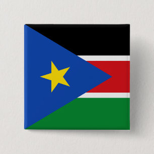 south sudan 15 cm square badge