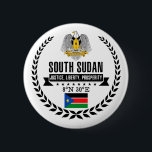 South Sudan 6 Cm Round Badge<br><div class="desc">South Sudan</div>