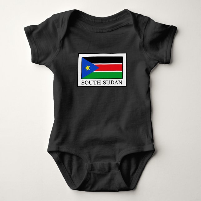 South Sudan Baby Bodysuit (Front)