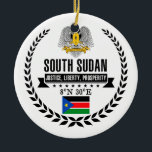 South Sudan Ceramic Ornament<br><div class="desc">South Sudan</div>
