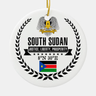 South Sudan Ceramic Ornament