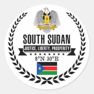 South Sudan Classic Round Sticker