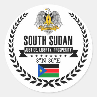 South Sudan Classic Round Sticker
