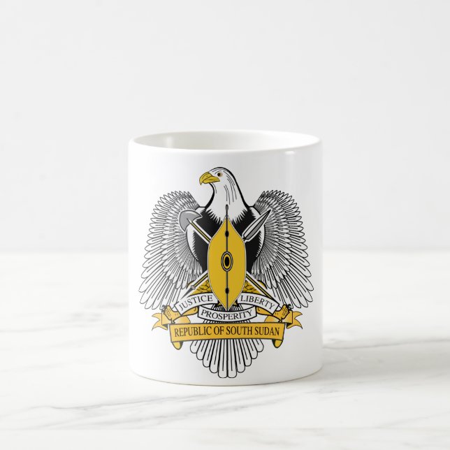 South Sudan Coat of Arms Coffee Mug (Center)