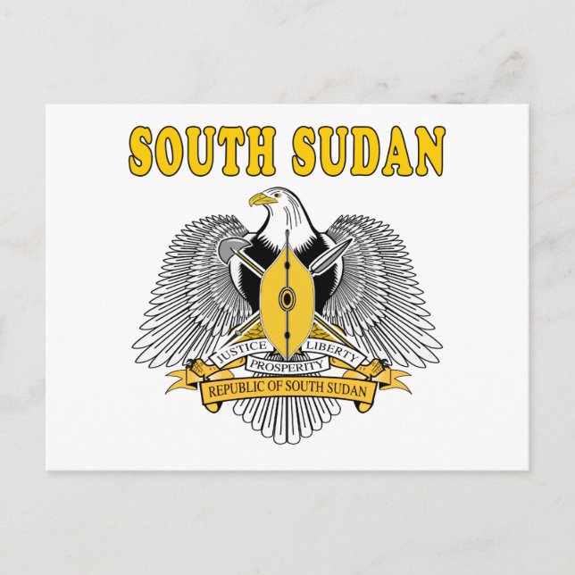 South Sudan Coat Of Arms Designs Postcard (Front)