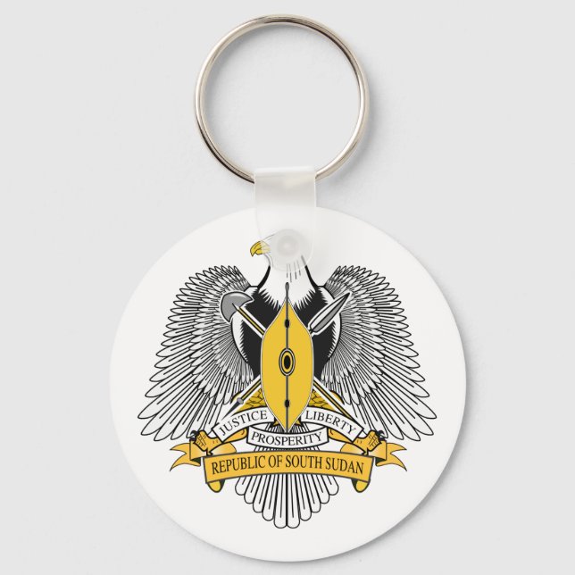 South Sudan Coat of Arms Key Ring (Front)