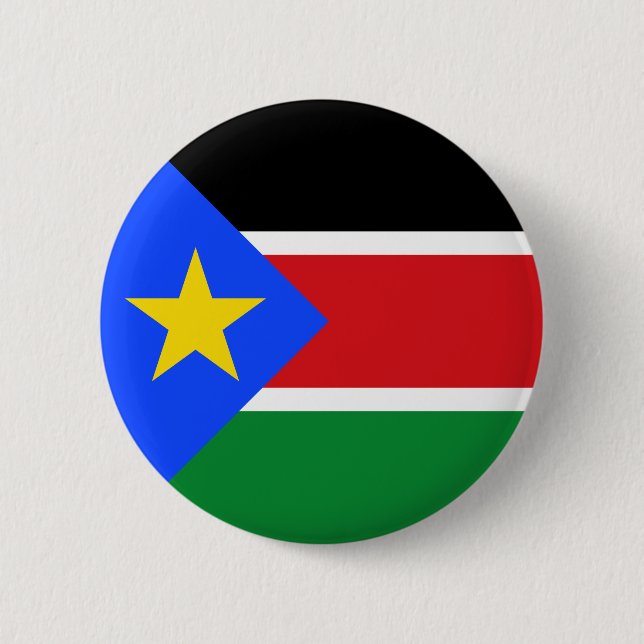 South Sudan Flag 6 Cm Round Badge (Front)