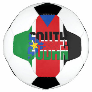 South Sudan Flag Adorable Patriotic Soccer Ball