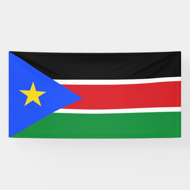 South Sudan Flag Banner (Horizontal)