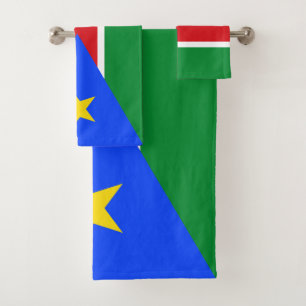 South Sudan Flag Bath Towel Set