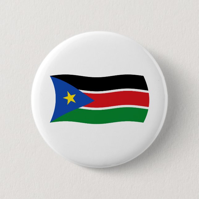 South Sudan Flag Button (Front)