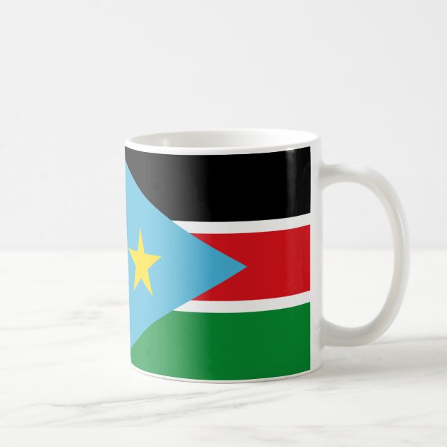 South Sudan Flag Ceramic Coffee Mug (Right)