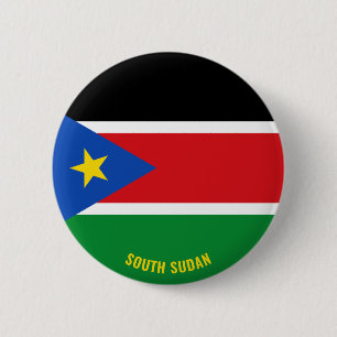 South Sudan Flag Charming Patriotic 6 Cm Round Badge