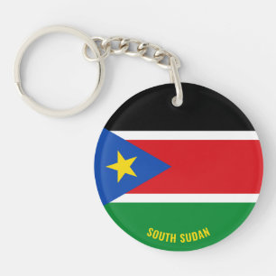 South Sudan Flag Charming Patriotic Key Ring