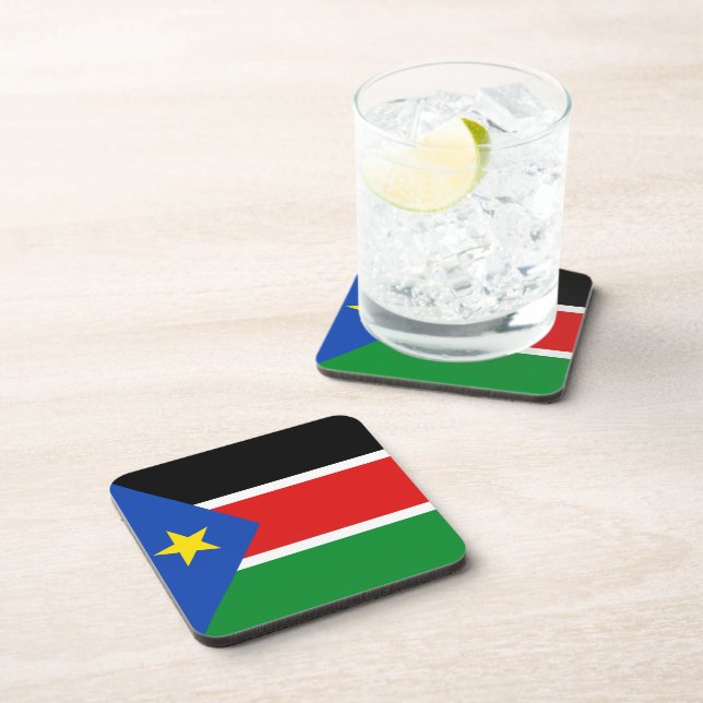 South Sudan Flag Coaster (Right Side)