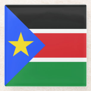 South Sudan Flag Glass Coaster