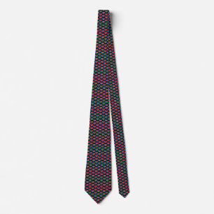 South Sudan Flag Hearts Tie