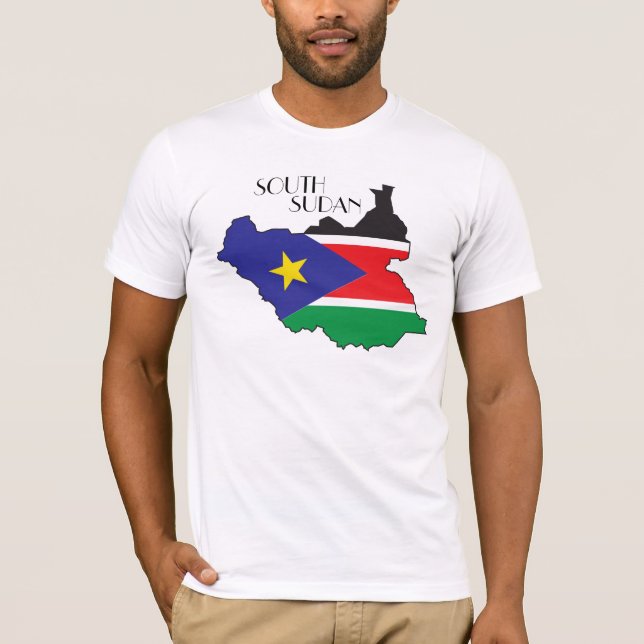 South Sudan Flag-Map Shirt (Front)