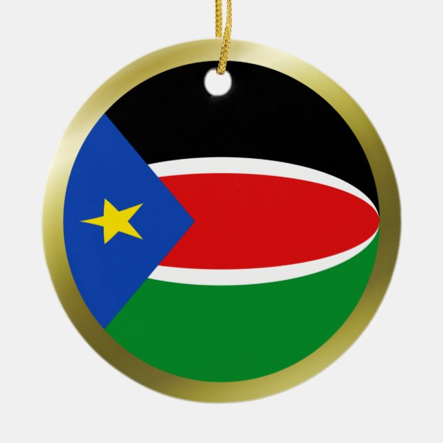 South Sudan Flag Ornament (Front)