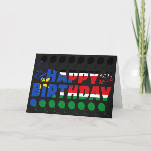 South Sudan Flag Patriotic Birthday Card