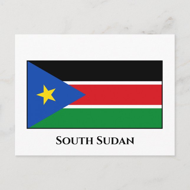 South Sudan Flag Postcard (Front)