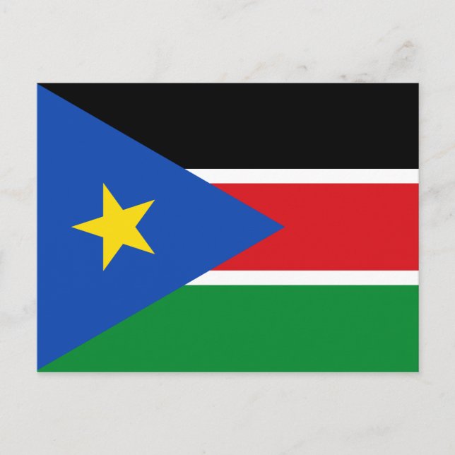 South Sudan Flag Postcard (Front)