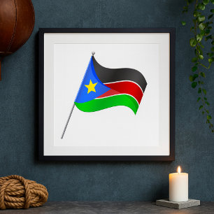 South Sudan Flag Poster