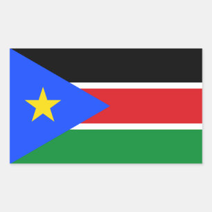 South Sudan Flag Rectangular Sticker