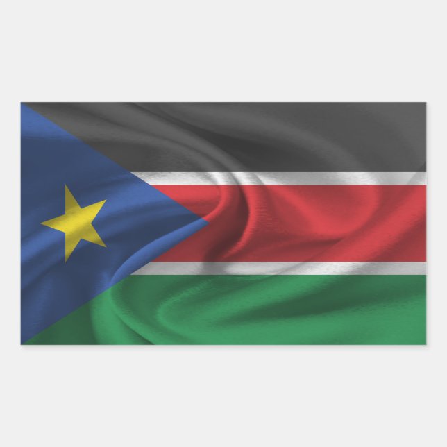 South Sudan Flag Rectangular Sticker (Front)