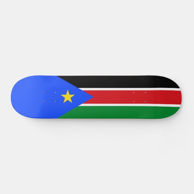 South Sudan Flag Skateboard (Horz)