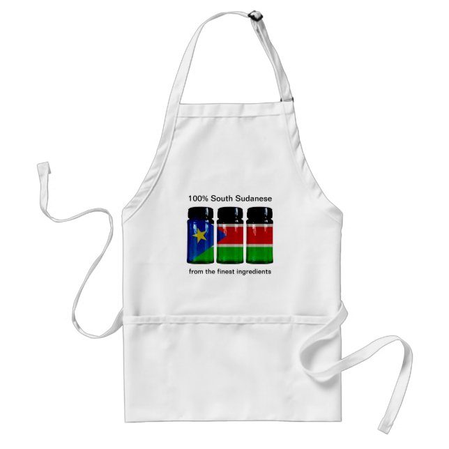 South Sudan Flag Spice Jars Apron (Front)