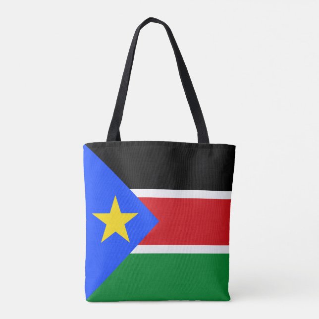 South Sudan Flag Tote Bag (Back)
