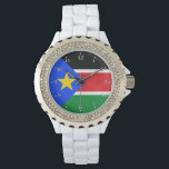South Sudan Flag Watch<br><div class="desc">Patriotic flag of South Sudan.</div>