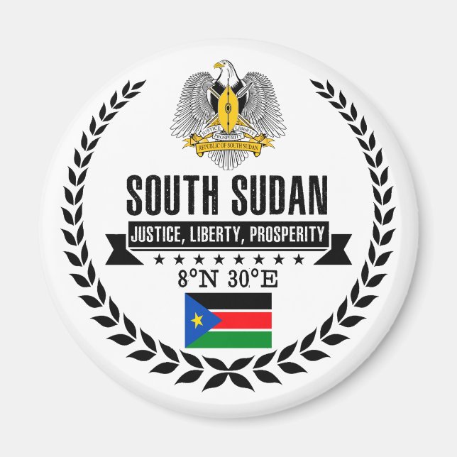 South Sudan Magnet (Front)