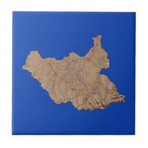 South Sudan Map Tile
