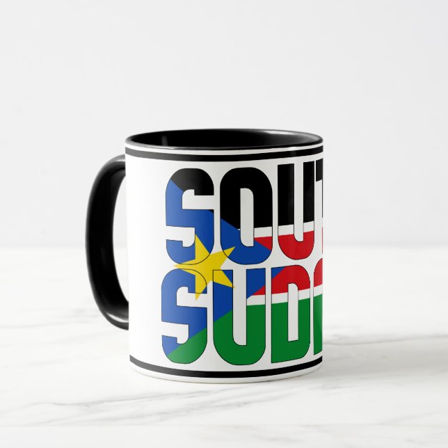 South Sudan National Flag Patriotic Coffee Mug (Front Left)